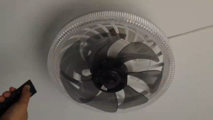 Ceiling Fan with Led Light Smart Fanlight With Remote Control Modern Design 45W 3 Blades 4 Wind Speeds Electric Fanlight LED Bulb Fan Ligh Modern Ceiling Fan For Bedroom Living Room