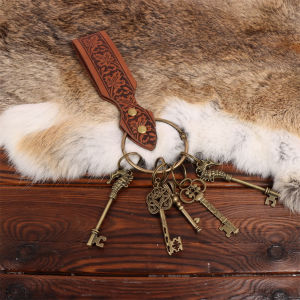 Medieval belts Renaissance clothing accessories circular rings retro metal keychains cosplay belts accessories belts