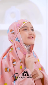 Mukena Anak Labubu Mukena Terbaru 2025 Anak Labubu Jersey Mukena Anak Tanggung Umur 6 Sampai 12