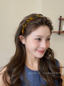 Easiest for Match Fashion Acetate Headband Female Hair Fixer Makeup and Face Wash Wide Brim Anti-Slip Headband 2024 New Arrival Fancy Headdress