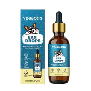 Yegbong 60ml Dog Ear Care Drops Gentle Pet Ear Cleaning Nourishing Ingredients for Healthy Ear Maintenance