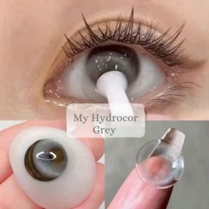 SOFTLENS MY HYDROCOR GREY 14.5MM NATURAL LENS BY PINKIN - normal minus
