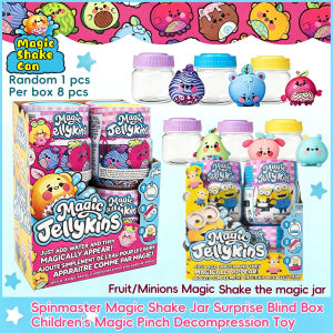 Spinmaster Magic Shake Canned Surprise Fruit/Minions Childrens Magic Pinch Decompression Toy Blind Box Use with water