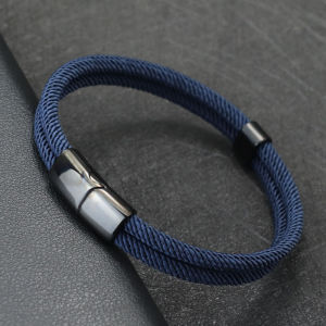 Noter ใหม่สร้อยข้อมือ Bilayer 4 มม.เกรด A มิลานเชือกสร้อยข้อมือกําไลข้อมือ Lucky ด้ายสีแดงสร้อยข้อมือเครื่องประดับสแตนเลส Armbanden