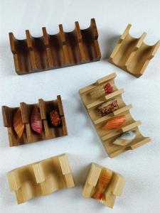 Creative Wooden Shelf Beef Taco Japanese Cuisine Western Dinner Sushi Small Snack Tower Pocket Bread Taco Holder