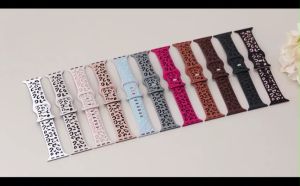 Silicone Strap for IWatch 49 mm 46mm 42mm 45mm 44mm 42mm 41mm 40mm 38 Mm Printed Soft Rubber Leopard Print Sport Women Band Tali Jam Tangan Smartwatch for Apple Watch Series 11 10 9 8 7 6 5 4 3 2 1 SE Ultra T800 Ultra I8 Pro Max S8 S9 Ultra 8 ultra 3/SE 3