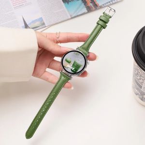 Slim Leather strap For Samsung Galaxy watch 7/FE6/5/5 pro/4 Classic 20mm 22mm sport bracelet Huawei watch GT 6-5-2-2e-3 band