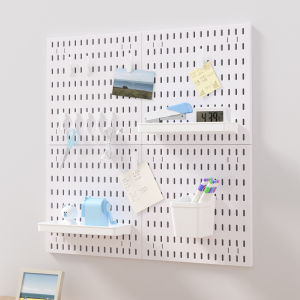 Nordic-Style Home Storage Rack: Drill-Free Room Background Wall Creative Wall Storage Pegboard Combination Display Rack