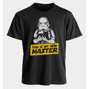 A Fan of Star Wars-themed Printed Mens and Womens Short-sleeved Y2K 2025 American Loose and Comfortable T-shirts