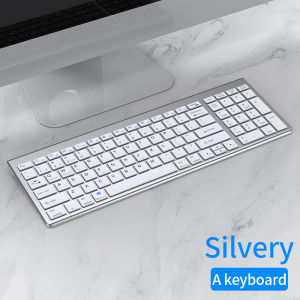 NexusClick Wireless Keyboard Mouse Combo Bluetooth 5.0 Rechargeable Full Size Quiet Keyboard Kit for PC iPad Tablet Laptop Mac