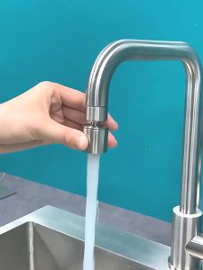 ZUOGUAN หัวก๊อกน้ำ หัวต่อก๊อกน้ำ หัวต่อกันน้ำกระเด็น ก๊อกต่อหมุนได้ ปรับน้ำได้ 2 แบบ แบบประหยัดน้ำ สำหรับอ่างล้างมือ