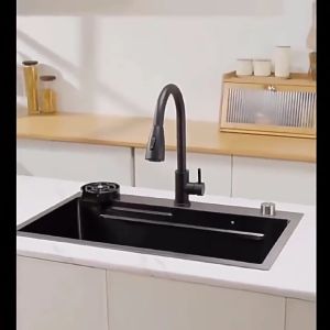 Sink Bowl 304 Stainless Steel Kitchen Double Bowl Basin Sink Nano Sinki Dapur Bowl Kitchen Sink