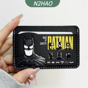 Creative Bat ID Card Holder Personalized PU Leather Card Sleeve SuperHero Mask Card Holder Photocards Card Holder For Men Gifts