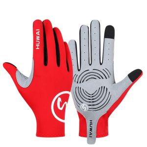 Cycling Gloves Full Finger for MTB and Road Bike RacingMen&Women Spring Summer Thin Viscose Driving Breathable Antiskid Gloves