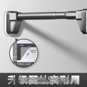 TIJU | Thickened Foldable Wall Mounted Clothes Drying Rack for Small Spaces Without Balcony