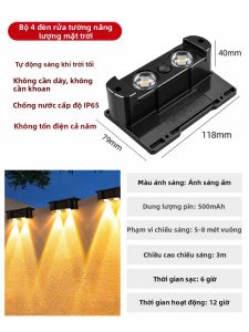 Xlys | Đèn Năng Lượng Mặt Trời Treo Tường Chống Nước