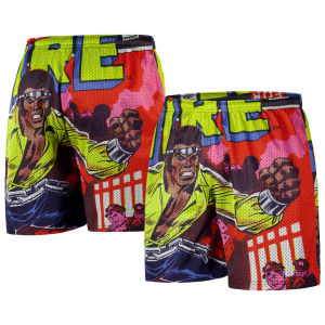 Hot Toys | Yellow Luke Cage Hero for Hire Retro Shorts Cartoon Basketball Shorts Breathable Quick-Drying Comfortable Children Sports Shorts