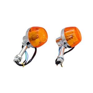 Motorcycle Turn Signals Amber Lights 12V Moto Bulb Indicators Turn Signals For Honda C70 CT70 CT90 XL100 CB350 CM400 CB450 CB750