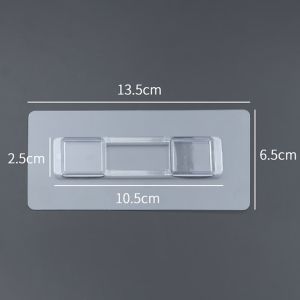 Strong Wall Stickers And Hooks Spice Box Holder No Trace Sticky Notes No Nail Fixation Card Buckle for Bathroom Accessories