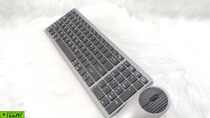 Bộ Bàn phím chuột không dây W619C - pin sạc TypeC- đa kết nối bluetooth 5.0 + 3.0 + Usb wireless 2.4g