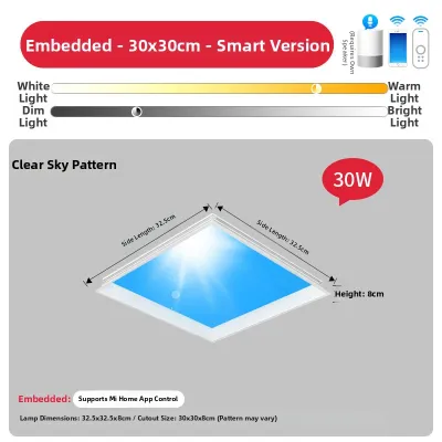 NIOYE | Sunlike Blue Sky Window Light Ultra-thin