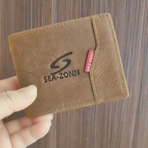 SEA-ZONN DOMPET KULIT LEMBU [ FREE BOX ]KUALITI BAIK 100%KULIT LEMBU DOMPET PENDEK 100% Betul Beg Duit Lelaki MEN WALLET