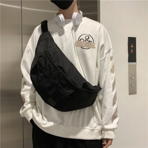 Chest Bag Mens 2023 New Fashion Brand Shoulder Crossbody Bag School Bag for College Students Large-Capacity Backpack Ins Waist Bag Women
