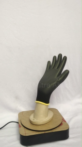 Trasti Palm Fit PU Sarung Tangan Telapak Karet warna Hitam Antislip