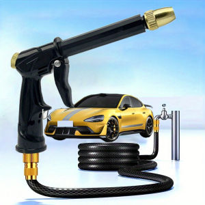 1pc Portable High Pressure Water Hose Nozzle Spray Adjustable Garden Hose Nozzle Spray Car Washing And Pet Cleaning Tools