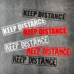 สติกเกอร์เตือนรถสติกเกอร์ติดท้ายรถยนต์กันน้ำสะท้อนแสง