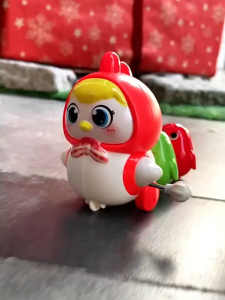 Đồ chơi Đàn gà nối đuôi nhau chạy cót xoay 360 độ siêu vui nhộn kích thích bé tập bò tập đi