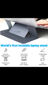 Laptop Stand Tablet Holder Adhesive Version Laptop Support Easy to Carry Removable Foldable