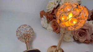 European Style Crystal Tea Light Candle Holder Set - Set of 3 - Ornaments Decor