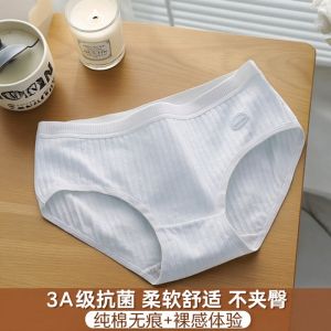 Pure Cotton Ladies Underwear Soft Breathable Antibacterial Triangle Pants mid Waist Briefs Girls Comfortable Underpants