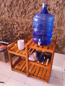 Rak Dispenser galon meja kompor dapur serbaguna murah