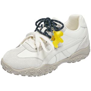 Agsdon | Thick Soled Breathable White Sneakers for Women