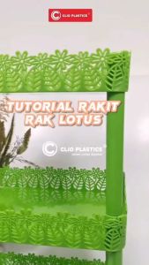 Rak 3 Susun / Rak Clio Lotus Kotak / Rak Kosmetik Serbaguna / Tempat Penyimpanan Serbaguna