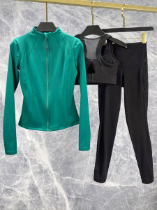 Womens Running Training Clothes Long Sleeve Gymnastics Sports Suit Quick Dry Breathable Fitness Yoga Outfit Autumn Jacket