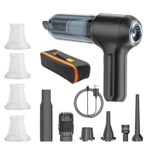 Car Vacuum Cleaner Wireless Portable Vacuum Cleaner For Car 95000PA High Power Mini Handheld Car Vacuum Cleaner Blower 2 in 1