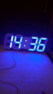 Jam Digital LED Jam Dinding Aesthetic Jam Alarm Bangun Tidur Jam Kamar Minimalis Modern