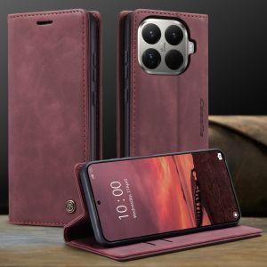 Ốp Lưng Ví Da PU Từ Tính CaseMe Retro Cho Xiaomi 15/15Pro/15T/15T Pro/15 Ultra - Chống Sốc Có Khe Đựng Thẻ Và Chân Chống