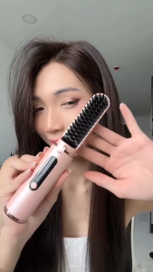 Lược Điện Chải Tóc Không Dây SeeMe JC-888 Giúp Tóc Suôn MượtTạo Kiểu Vào Nếp Nhanh Với 4 Mức Nhiệt Phù Hợp Mọi Loại Tóc