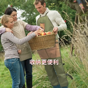 Multi Pocket Oxford Gardening Apron Spacious Engineer Oxford Apron Gardening Work Apron Extended Garden Leggings Apron