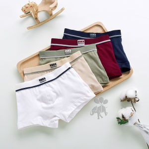 Elastic Cotton Boy Boxer Shorts