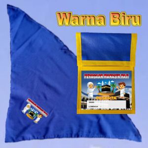 Per 3 Tas manasik haji anak+3 slyer berlogo Kabah dan kartun anak