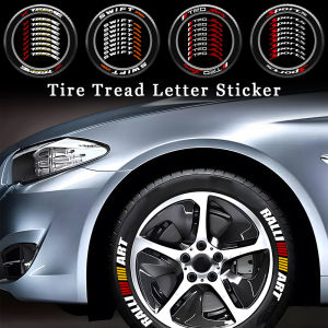 3D lốp xe hơi thư hình dán trang trí bánh xe phổ quát logo cao su không thấm nước Decal phụ kiện xe hơi cho Mitsubishi ralli nghệ thuật 4 × 4 off road x treme GT đua TRD Swift Sport