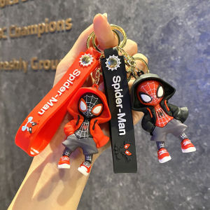 Takara Tomy | Classic SpiderMan Keychain Pendant Disney Marvel Amazing Inverted Silk Stereo Doll Car Hanging Decor Keychain Birthday Gift Toys