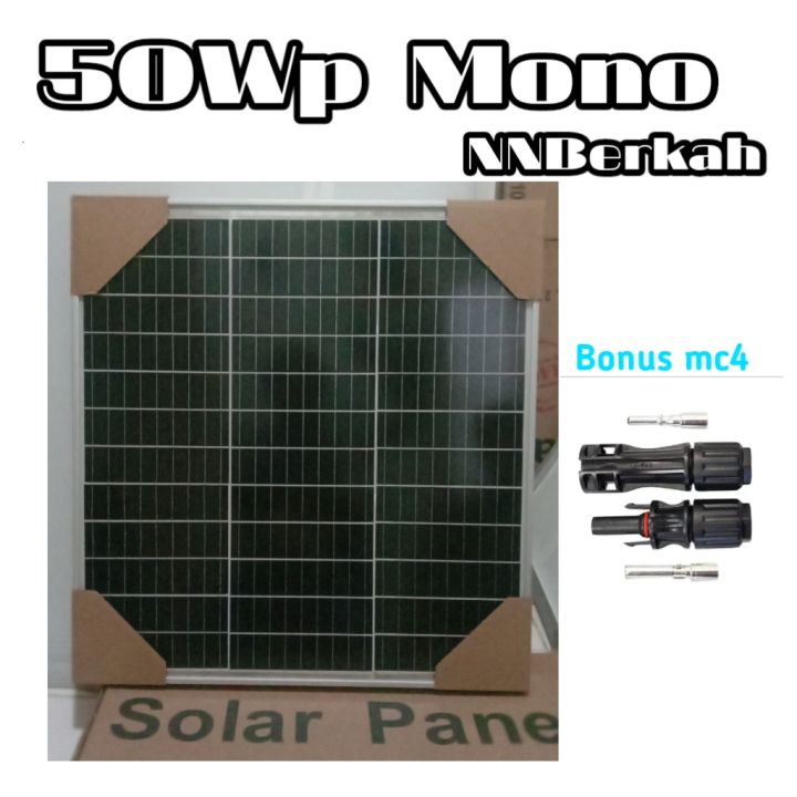 Solar Panel Maysun 50Wp Mono Solar Cell Panel Tenaga Surya | Lazada ...