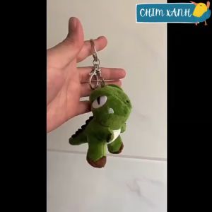 Móc khóa thú bông móc khóa khủng long ngộ nghĩnh dễ thương mềm mại dùng treo balo túi xách treo móc khóa PKCX05