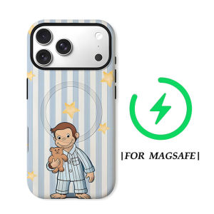 Curious George Bedtime For Magnetic Phone Case for IPhone 17 16 15 14 13 Pro Max Plus Single Double-layer tough Case